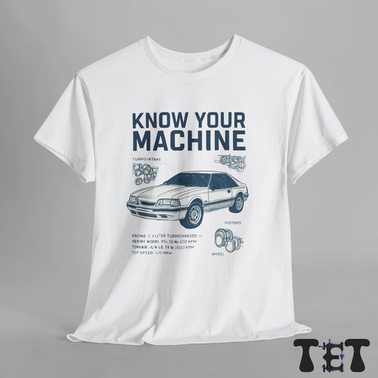 Know Your Machine Graphic Tee | Unisex Car Lover Shirt